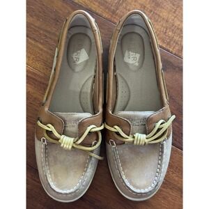 Sperry Top Sider Women STS97211 Brown Tan Leather Boat Shoes Size 6M